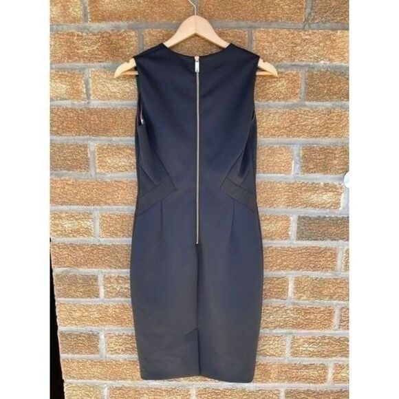 Ted Baker Black Tailored Stretch Shift Dress size 2 - Picture 3 of 11